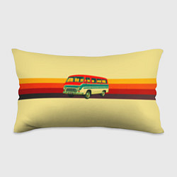 Подушка-антистресс Ретро автобус РАФ-977 поп-арт, цвет: 3D-принт