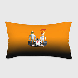 Подушка-антистресс Механик Бендер и пилот формулы 1 Фрай, цвет: 3D-принт