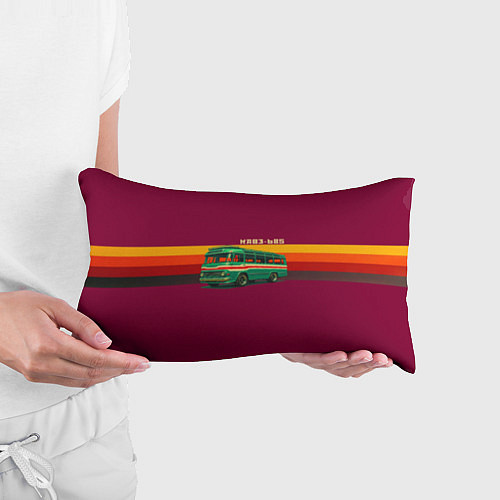 Подушка-антистресс Ретро автобус КАВЗ-685 поп-арт / 3D-принт – фото 3