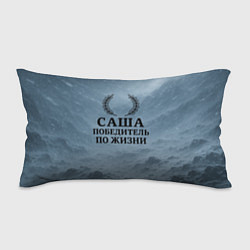 Подушка-антистресс Саша - победитель по жизни, цвет: 3D-принт