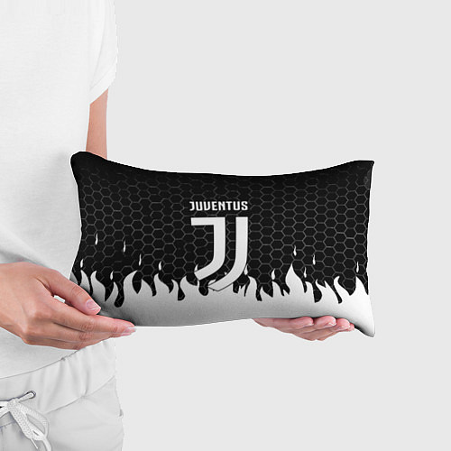 Подушка-антистресс Juventus соты огонь / 3D-принт – фото 3