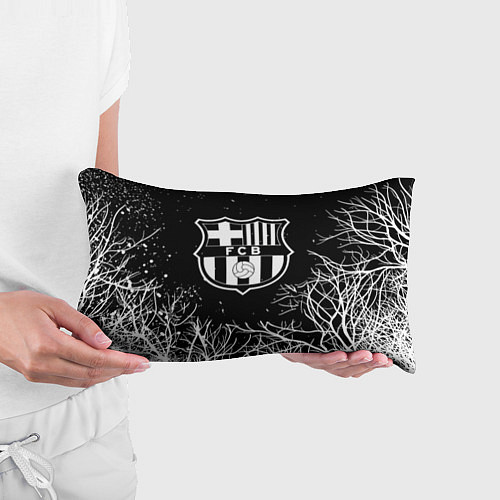 Подушка-антистресс Barcelona деревья белые ночь / 3D-принт – фото 3