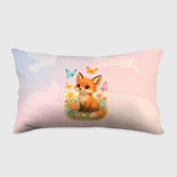 Подушка-антистресс Лисичка с бабочками и цветочками