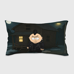 Подушка-антистресс Эрик Картман панк на фоне дома, цвет: 3D-принт