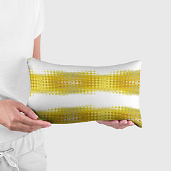 Подушка-антистресс Узорчатые золотые полосы, цвет: 3D-принт — фото 2