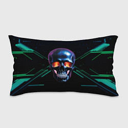 Подушка-антистресс Череп с пламенем в глазницах, цвет: 3D-принт