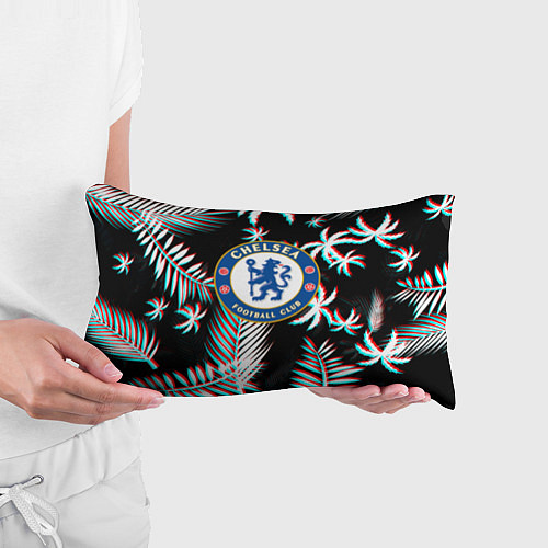 Подушка-антистресс Chelsea тропики глитч текстура / 3D-принт – фото 3