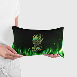 Подушка-антистресс Режим зверя огненный череп, цвет: 3D-принт — фото 2