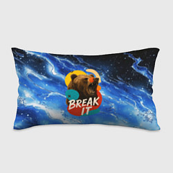 Подушка-антистресс Break it злой медведь, цвет: 3D-принт