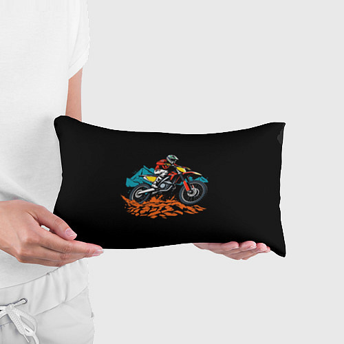 Подушка-антистресс Motocross and mountains / 3D-принт – фото 3