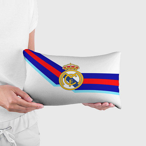 Подушка-антистресс Real Madrid текстура полосы / 3D-принт – фото 3