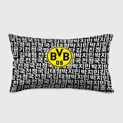 Подушка-антистресс Borussia японские символы паттерн, цвет: 3D-принт