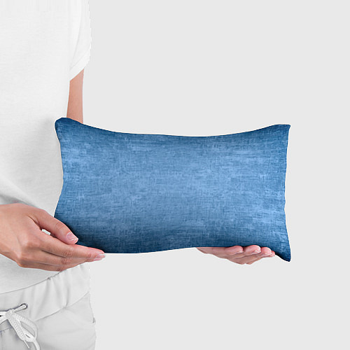 Подушка-антистресс Тёмный голубой потёртости однотонный / 3D-принт – фото 3