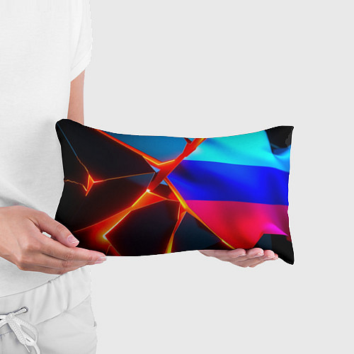 Подушка-антистресс Russia flag fractures / 3D-принт – фото 3