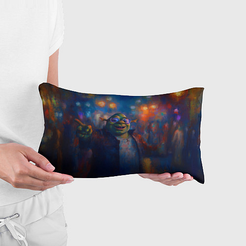 Подушка-антистресс Шрек красками / 3D-принт – фото 3