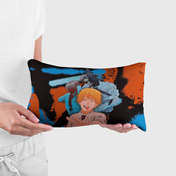 Подушка-антистресс Дэндзи и Макима из Человек бензопила, цвет: 3D-принт — фото 2