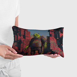 Подушка-антистресс Шрек из кубиков, цвет: 3D-принт — фото 2