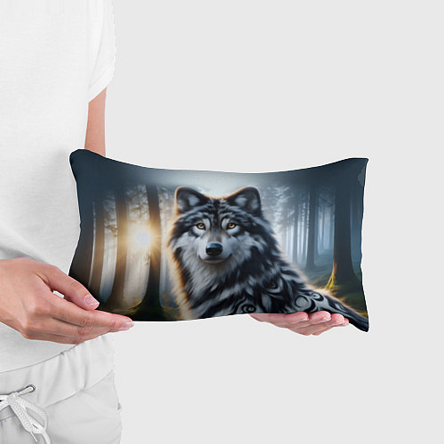 Подушка-антистресс Морда волка - Россия / 3D-принт – фото 3