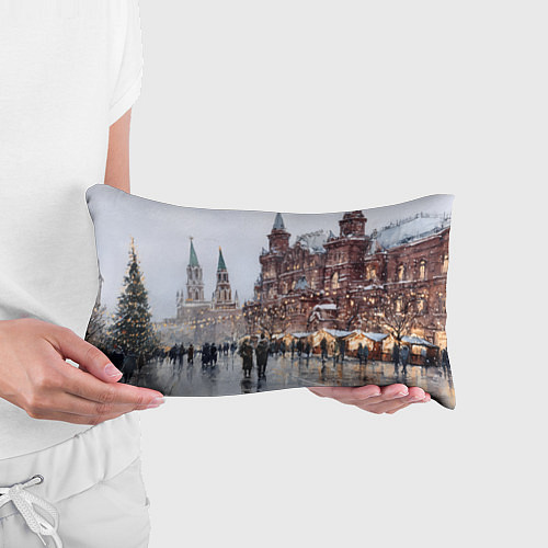 Подушка-антистресс Московский новогодний день / 3D-принт – фото 3