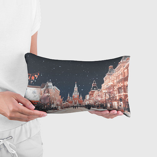 Подушка-антистресс Праздничная ночь в Москве / 3D-принт – фото 3