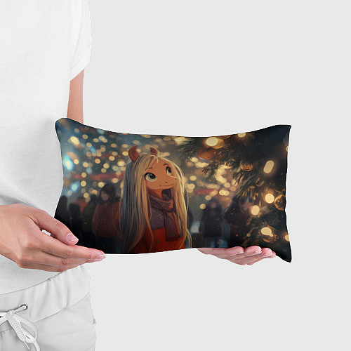 Подушка-антистресс Новогодняя лошадка / 3D-принт – фото 3