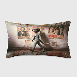 Подушка-антистресс Пришелец в костюме в полосочку, цвет: 3D-принт