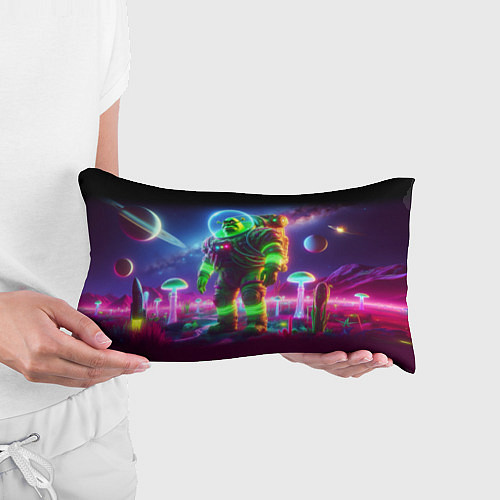 Подушка-антистресс Космонавт Шрук в неоновом скафандре на загадочной / 3D-принт – фото 3