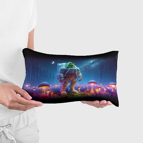 Подушка-антистресс Шрек бравый космонавт - неоновое свечение / 3D-принт – фото 3