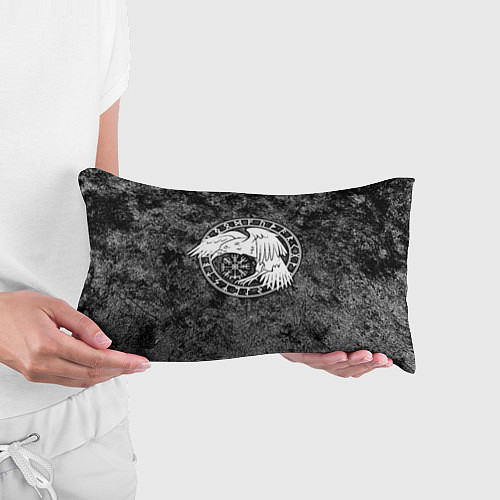 Подушка-антистресс Ворон в круге рун и компас вегвизир / 3D-принт – фото 3