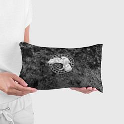 Подушка-антистресс Ворон в круге рун и компас вегвизир, цвет: 3D-принт — фото 2