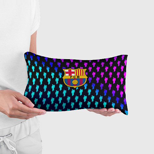 Подушка-антистресс Barcelona люди градиент неон / 3D-принт – фото 3