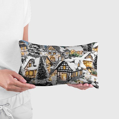 Подушка-антистресс Объемные новогодние дома / 3D-принт – фото 3