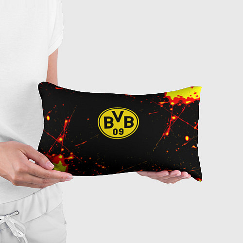 Подушка-антистресс Боруссиа огненные краски текстура / 3D-принт – фото 3