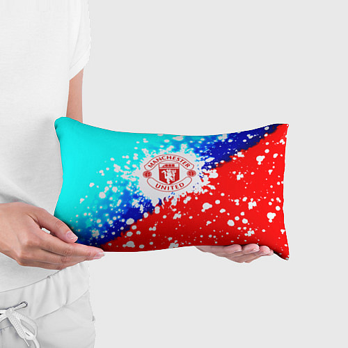 Подушка-антистресс Манчестер Юнайтед неон / 3D-принт – фото 3