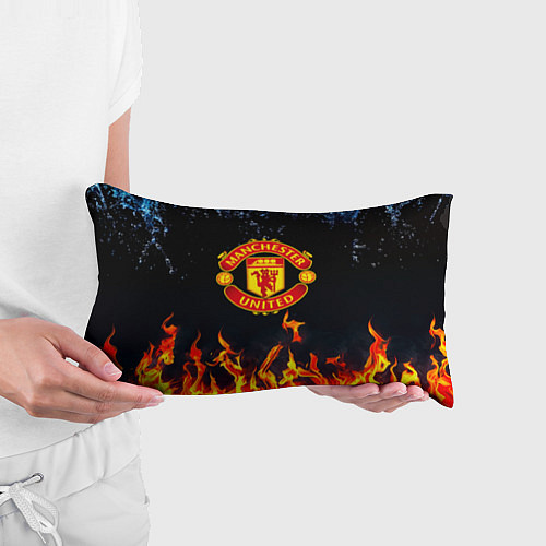 Подушка-антистресс Манчестер Юнайтед лёд и огонь / 3D-принт – фото 3