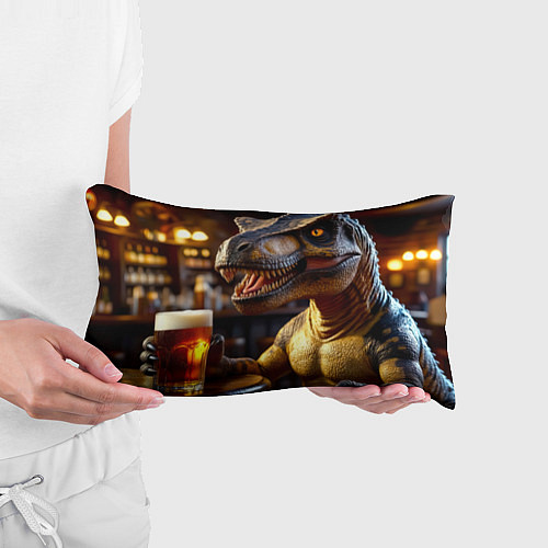 Подушка-антистресс Тирекс в пивбаре / 3D-принт – фото 3