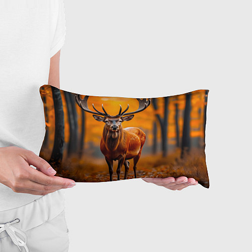 Подушка-антистресс Осенний лес с оленем / 3D-принт – фото 3