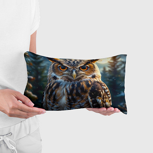 Подушка-антистресс Лунная сова в лесу / 3D-принт – фото 3