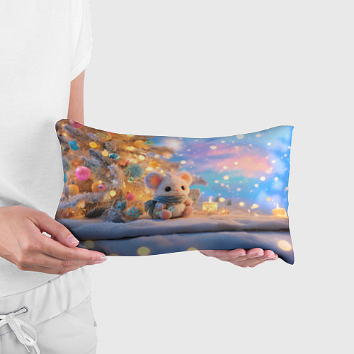 Подушка-антистресс Новогодняя милая мышка / 3D-принт – фото 3