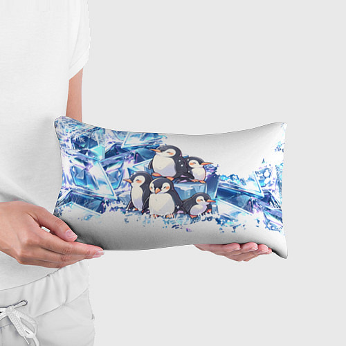 Подушка-антистресс Пингвины и лёд / 3D-принт – фото 3