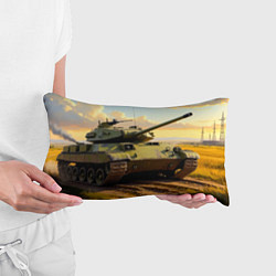 Подушка-антистресс Танковый закат, цвет: 3D-принт — фото 2