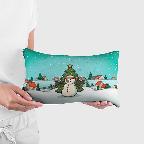 Подушка-антистресс Снеговик - Новогодний Зож / 3D-принт – фото 3