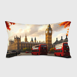 Подушка-антистресс Лондон в осеннем сиянии, цвет: 3D-принт