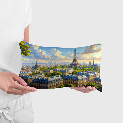 Подушка-антистресс Золотой Париж взгляд с высоты / 3D-принт – фото 3
