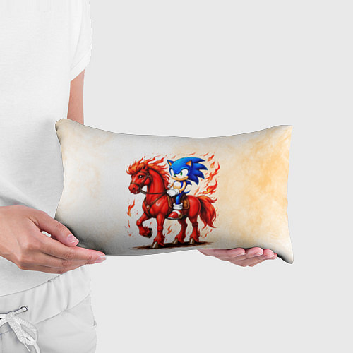Подушка-антистресс Соник верхом на коне / 3D-принт – фото 3