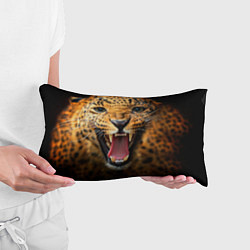 Подушка-антистресс Рык леопарда, цвет: 3D-принт — фото 2