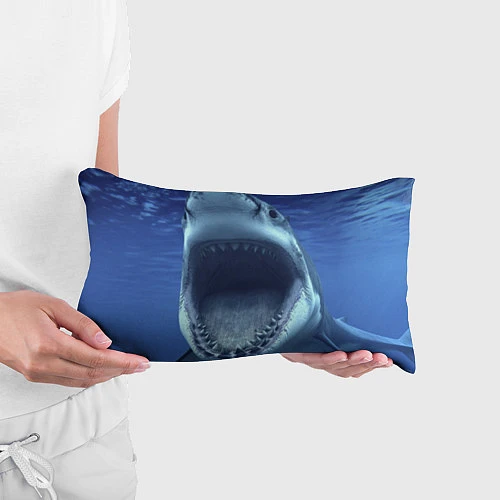 Подушка-антистресс Белая акула / 3D-принт – фото 3