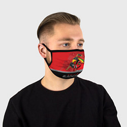 Маска для лица Chicago Blackhawks цвета 3D-принт — фото 1