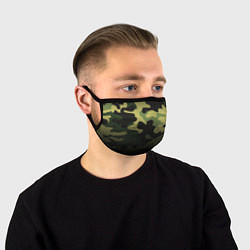 Маска для лица Camouflage Green, цвет: 3D-принт