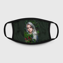 Маска для лица BILLIE EILISH, цвет: 3D-принт — фото 2